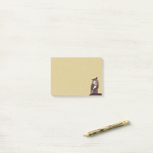 Regelbruine boomstam post-it® notes (Op bureau)