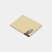 Regelbruine boomstam post-it® notes (Schuin)
