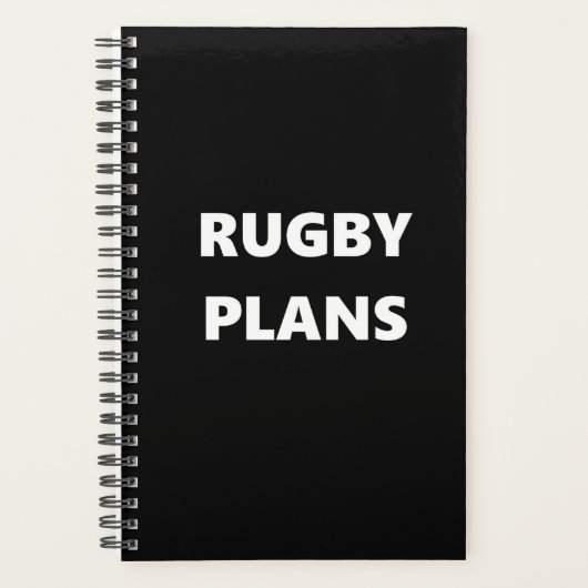 Regelby Planner Sports Theme Rugby Plans (Voorkant)