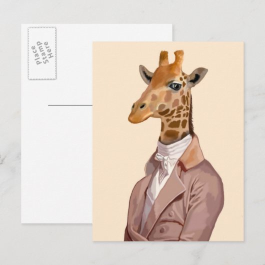 Regelgevende Giraffe 2 Briefkaart (Voorkant / Achterkant)