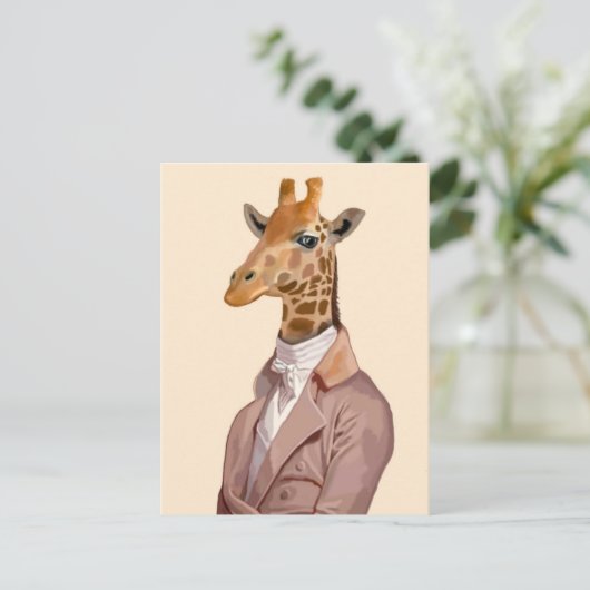 Regelgevende Giraffe 2 Briefkaart (Staand voorkant)