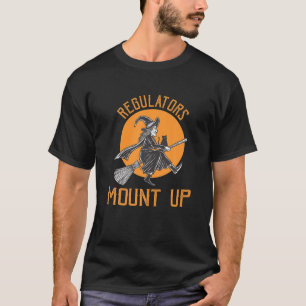 Regelgevers Mount Heks Broomstick Halloween Cos T-shirt