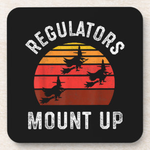 Regelgevers zetten zich op, Funny Halloween Witch Bier Onderzetter