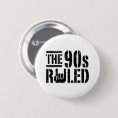 Regelgeving van de jaren '90 ronde button 5,7 cm (Voorkant /achterkant)