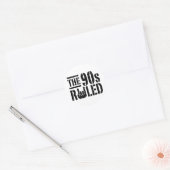 Regelgeving van de jaren '90 ronde sticker (Envelop)