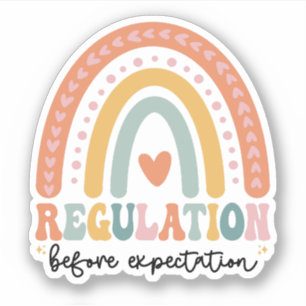 Regelgeving voor verwachting Autisme SPED Leraar Sticker