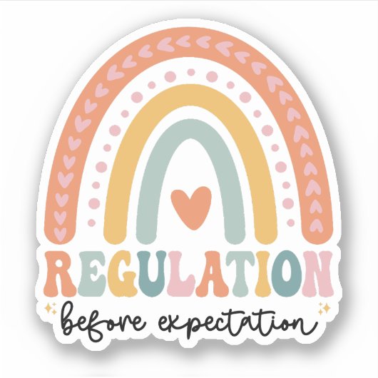 Regelgeving voor verwachting Autisme SPED Leraar Sticker (Voorkant)