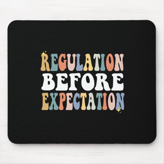 Regelgeving voor verwachting Groovy SPED leraar Muismat (Voorkant)