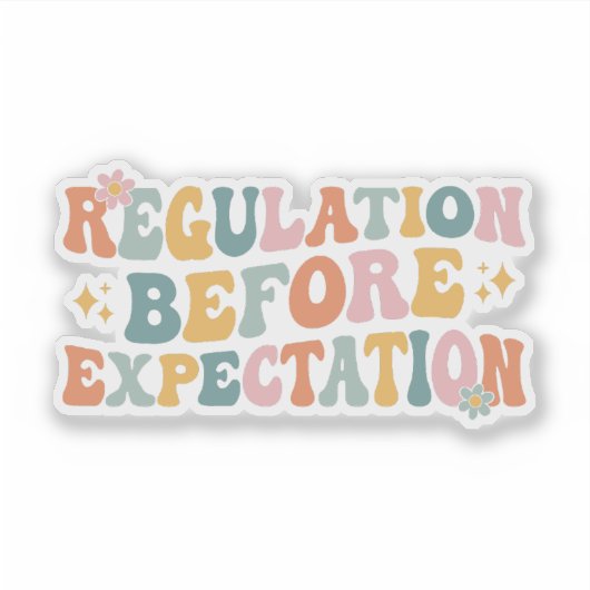 Regelgeving vóór verwachting sticker (Voorkant)