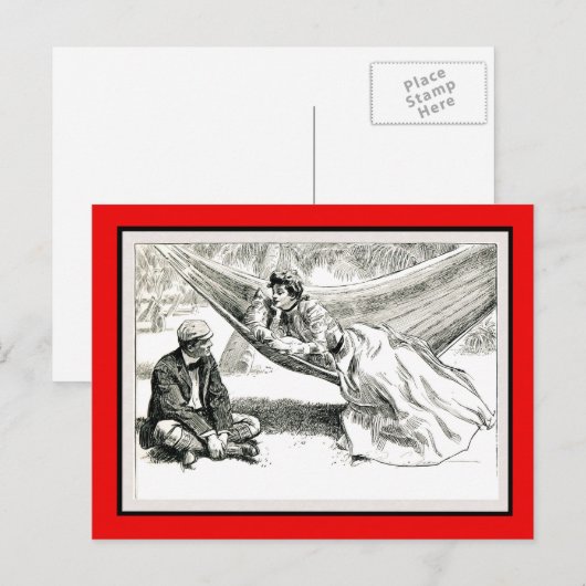 "Regeling" Charles Dana Gibson Valentine Feestdagenkaart (Voorkant / Achterkant)