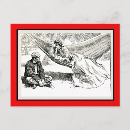 "Regeling" Charles Dana Gibson Valentine Feestdagenkaart (Voorkant)