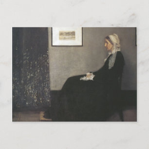 Regeling in grijs en zwart - Moeder van Whistler Briefkaart