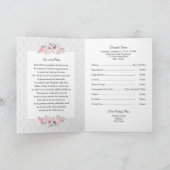 Regeling van de dienst | Programma voor de begrafe (Binnen)