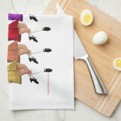 Regellijn Theedoek (Quarter Fold)