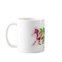 Regellijn voor regenboogpaarden