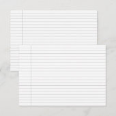 Regellijnindex Notitiekaartje (Voorkant / Achterkant)