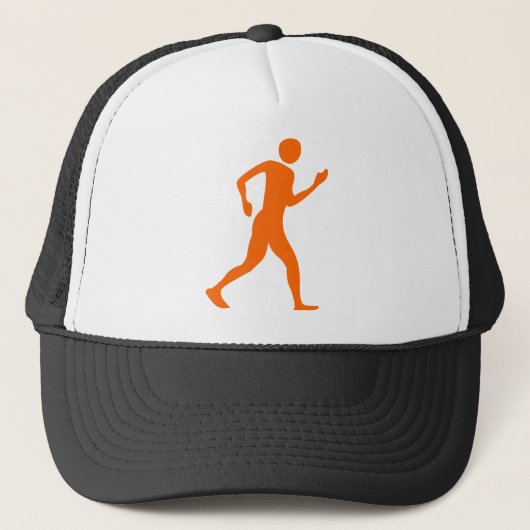 Regelmatig lopen - Oranje Trucker Pet (Voorkant)