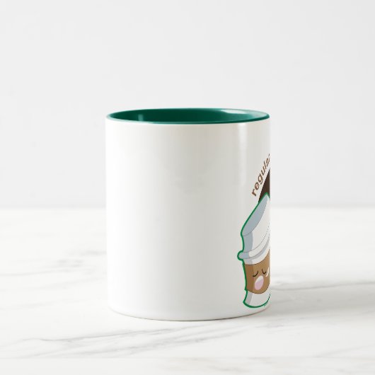 Regelmatig of Decaf? Tweekleurige Koffiemok (Center)