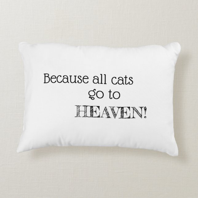 Regelmatig pijltje - Kat woorden Accent Kussen (Achterkant)