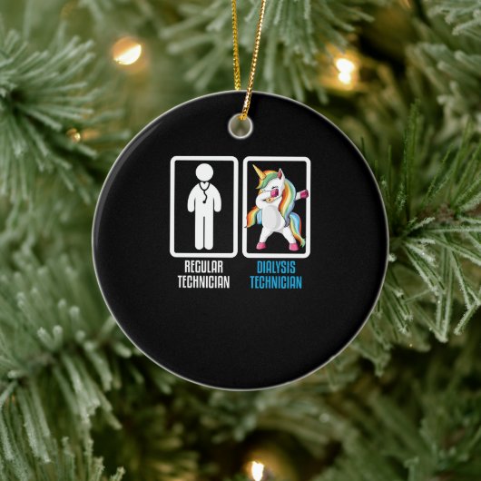 Regelmatig technicus vs. dialyse technicus dabbing keramisch ornament (Boom)