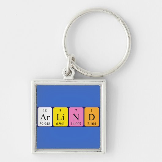 Regelmatige identificatie van tabelnamen sleutelhanger (Voorkant)