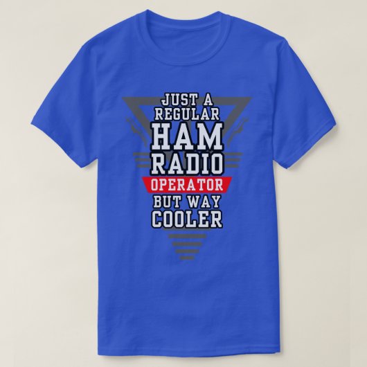 Regelmatige, maar koeler-radiooperator t-shirt (Design voorkant)