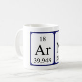 Regelmatige mok van de naam van Arne (Voorkant links)