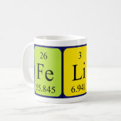 Regelmatige mok van de tabelnaam (Voorkant links)