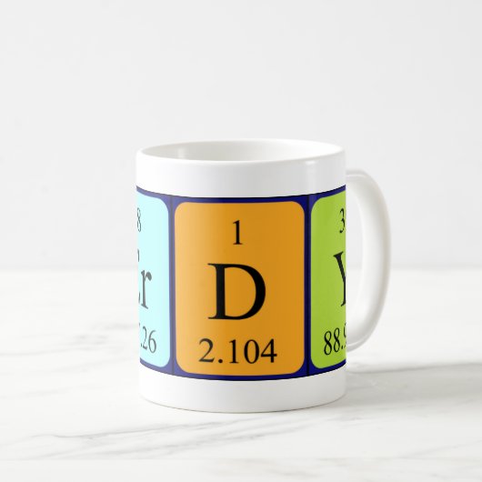 Regelmatige mok van het woord (Voorkant rechts)