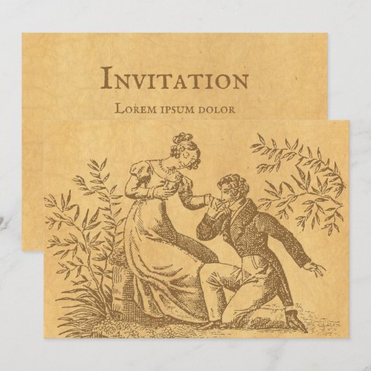 Regelmatige Romance Kaart (Voorkant / Achterkant)