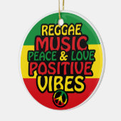 Regelontwerp met positieve quotes en reggadevlag keramisch ornament (Links)