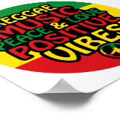 Regelontwerp met positieve quotes en reggadevlag poster (Hoek)