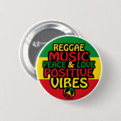 Regelontwerp met positieve quotes en reggadevlag ronde button 5,7 cm (Voorkant /achterkant)