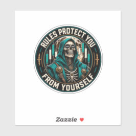 Regels beschermen je tegen jezelf sticker