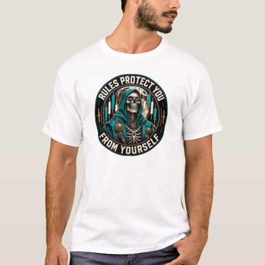 Regels Beschermen Je Tegen Jezelf T-shirt (Voorkant)