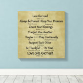 Regels betreffende de bijbelse versie canvas afdruk (Insitu (Houten vloer))