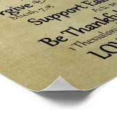 Regels betreffende de bijbelse versie poster (Hoek)