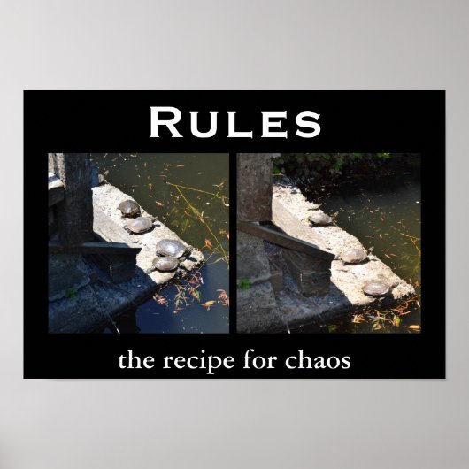 Regels - Demotivationaal Motivatie Poster (Voorkant)