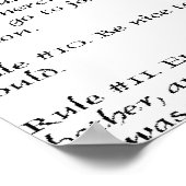 Regels die Kinderen niet willen leren Poster (Hoek)