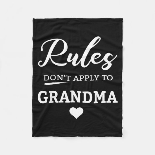 Regels gelden niet voor oma fleece deken (Voorkant)