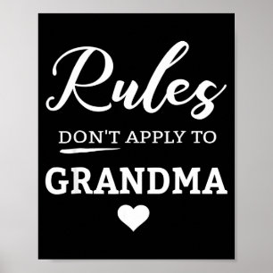 Regels gelden niet voor oma poster