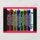 regels, koersen, gezegden briefkaart (Voorkant)