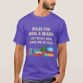 Regels om een lezer te zijn t-shirt (Voorkant)