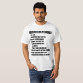 Regels om mijn dochter te daten Witte T-shirt (Voorkant volledig)