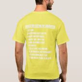 Regels om mijn dochter te daten zwart T-shirt (Achterkant)