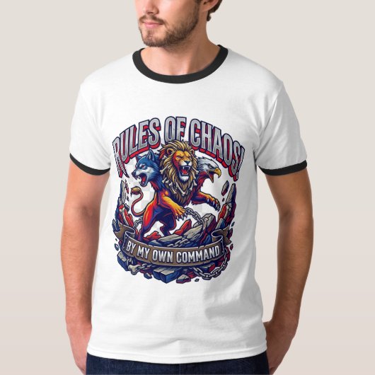 Regels Van Chaos Op Mijn Eigen Commando Hybride Be T-shirt (Voorkant)