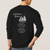 Regels van de kapiteins t-shirt (Achterkant)