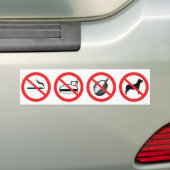 Regels van de Ride Bumpersticker (Op auto)
