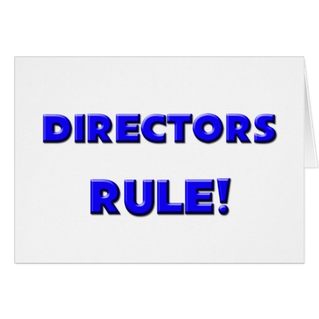 Regels van directeuren! (Voorkant Horizontaal)