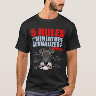 Regels van een Schnauzer T-shirt